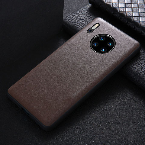 Funda Lujo Cuero Carcasa R05 para Huawei Mate 30 Pro Marron