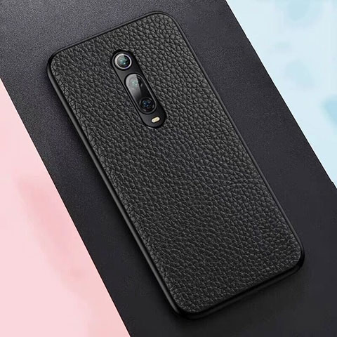 Funda Lujo Cuero Carcasa R05 para Xiaomi Redmi K20 Pro Negro