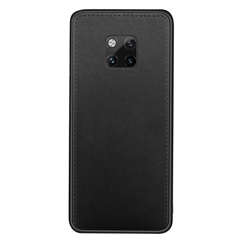 Funda Lujo Cuero Carcasa R07 para Huawei Mate 20 Pro Negro