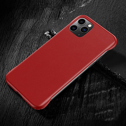 Funda Lujo Cuero Carcasa R08 para Apple iPhone 11 Pro Max Rojo