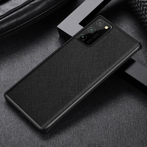 Funda Lujo Cuero Carcasa R09 para Huawei Honor V30 5G Negro