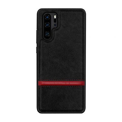 Funda Lujo Cuero Carcasa R10 para Huawei P30 Pro New Edition Negro