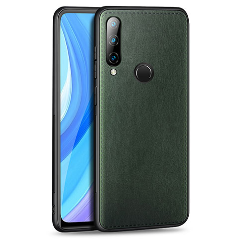 Funda Lujo Cuero Carcasa S01 para Huawei Enjoy 10 Plus Verde