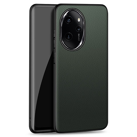 Funda Lujo Cuero Carcasa S01 para Huawei Honor 100 Pro 5G Verde Noche