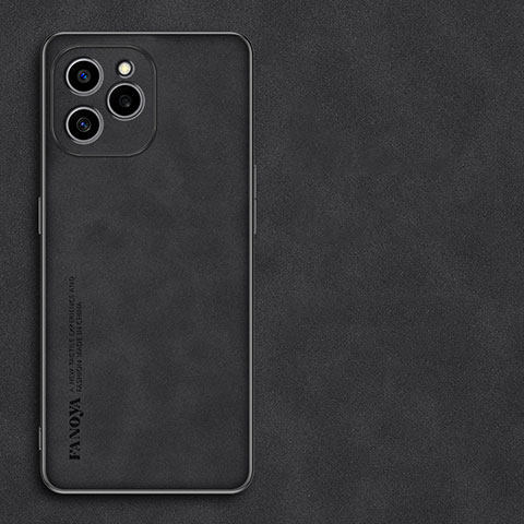 Funda Lujo Cuero Carcasa S01 para Huawei Honor 60 SE 5G Negro