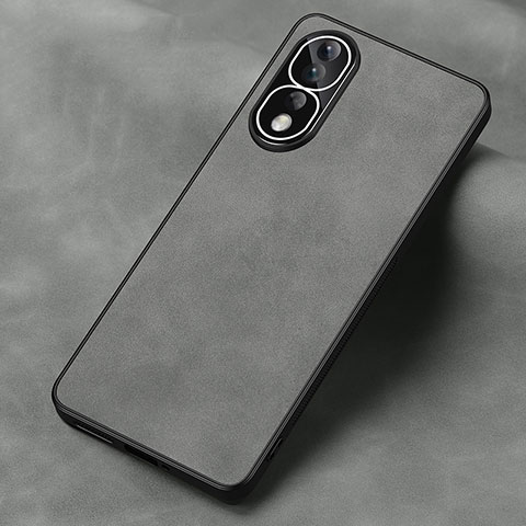 Funda Lujo Cuero Carcasa S01 para Huawei Honor 80 Pro 5G Gris