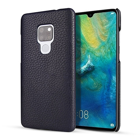 Funda Lujo Cuero Carcasa S01 para Huawei Mate 20 Azul