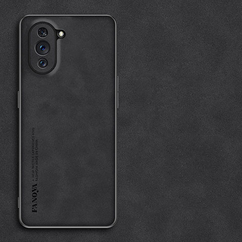 Funda Lujo Cuero Carcasa S01 para Huawei Nova 10 Negro