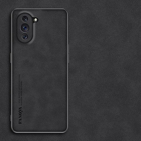 Funda Lujo Cuero Carcasa S01 para Huawei Nova 10 Pro Negro