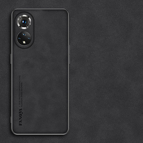 Funda Lujo Cuero Carcasa S01 para Huawei Nova 9 Negro