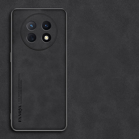 Funda Lujo Cuero Carcasa S01 para Huawei Nova Y91 Negro