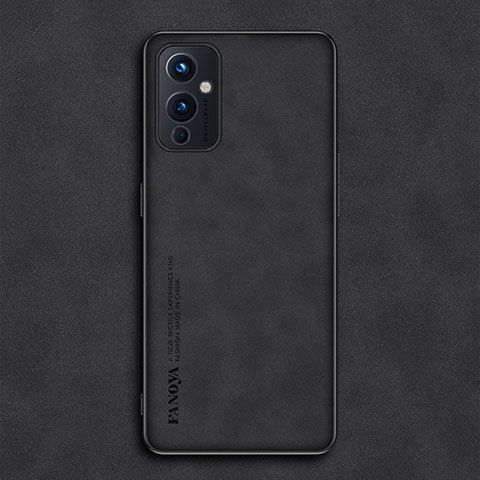 Funda Lujo Cuero Carcasa S01 para OnePlus 9 5G Negro