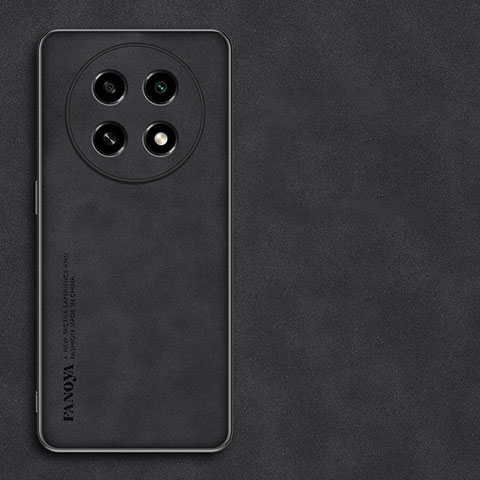 Funda Lujo Cuero Carcasa S01 para Oppo A2 Pro 5G Negro