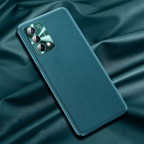 Funda Lujo Cuero Carcasa S01 para Oppo K9 5G Verde