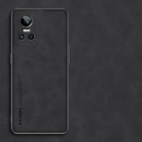 Funda Lujo Cuero Carcasa S01 para Realme GT Neo3 5G Negro