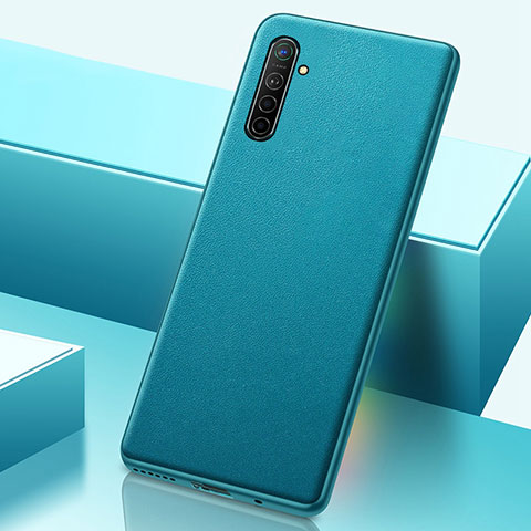 Funda Lujo Cuero Carcasa S01 para Realme X2 Verde