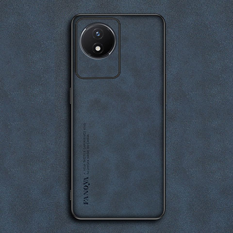 Funda Lujo Cuero Carcasa S01 para Vivo Y11 (2023) Azul