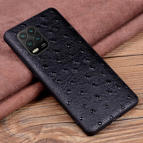 Funda Lujo Cuero Carcasa S01 para Xiaomi Mi 10 Lite Negro