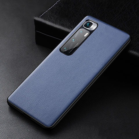 Funda Lujo Cuero Carcasa S01 para Xiaomi Mi 10 Ultra Azul