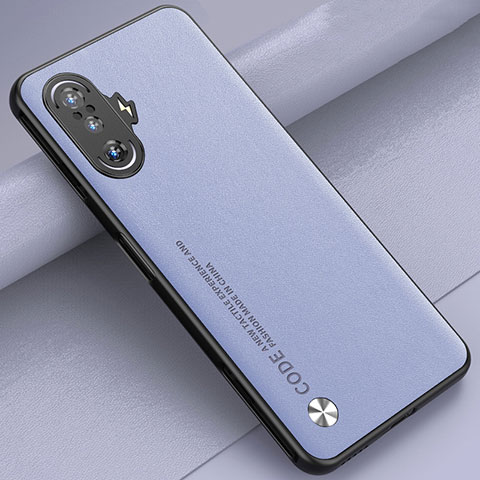 Funda Lujo Cuero Carcasa S01 para Xiaomi Poco F3 GT 5G Purpura Claro