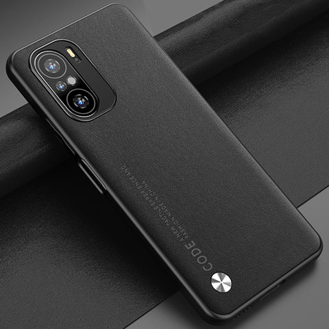 Funda Lujo Cuero Carcasa S01 para Xiaomi Redmi K40 Pro 5G Negro