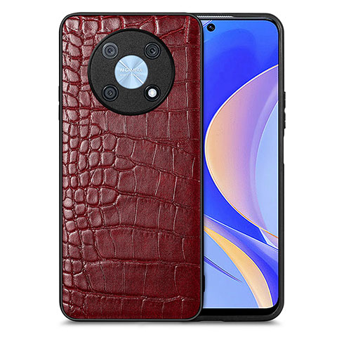 Funda Lujo Cuero Carcasa S01D para Huawei Enjoy 50 Pro Rojo