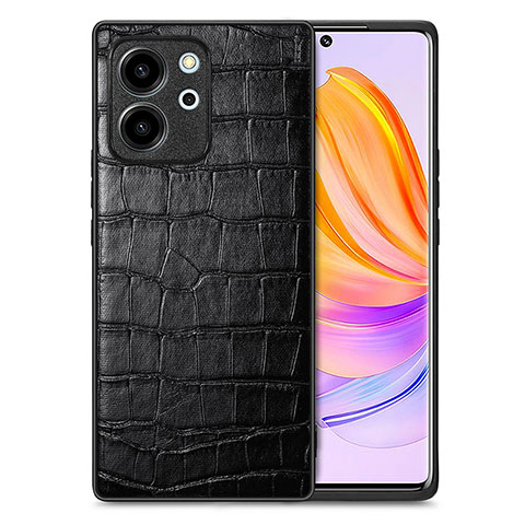 Funda Lujo Cuero Carcasa S01D para Huawei Honor 80 SE 5G Negro