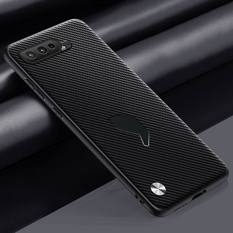 Funda Lujo Cuero Carcasa S02 para Asus ROG Phone 5 Ultimate Gris Oscuro