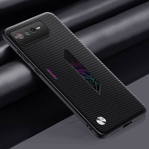 Funda Lujo Cuero Carcasa S02 para Asus ROG Phone 6 Pro Gris Oscuro