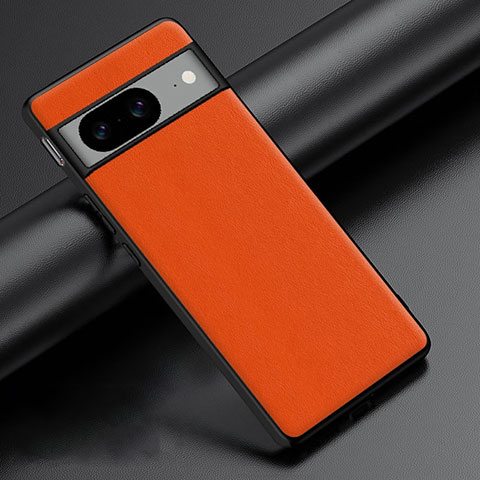 Funda Lujo Cuero Carcasa S02 para Google Pixel 8 5G Naranja