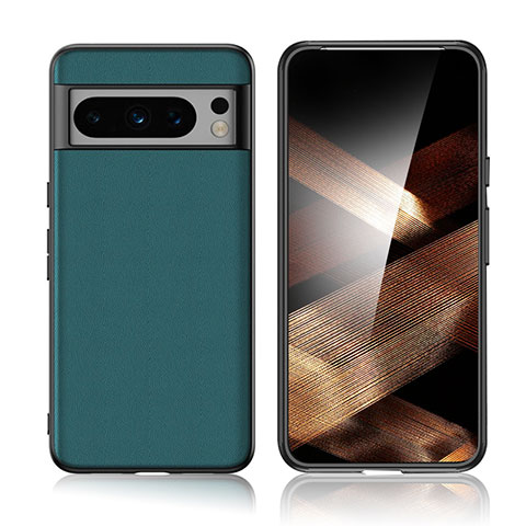 Funda Lujo Cuero Carcasa S02 para Google Pixel 8 Pro 5G Verde