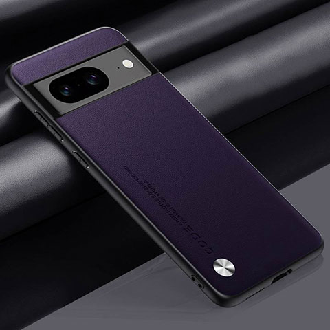 Funda Lujo Cuero Carcasa S02 para Google Pixel 8a 5G Morado