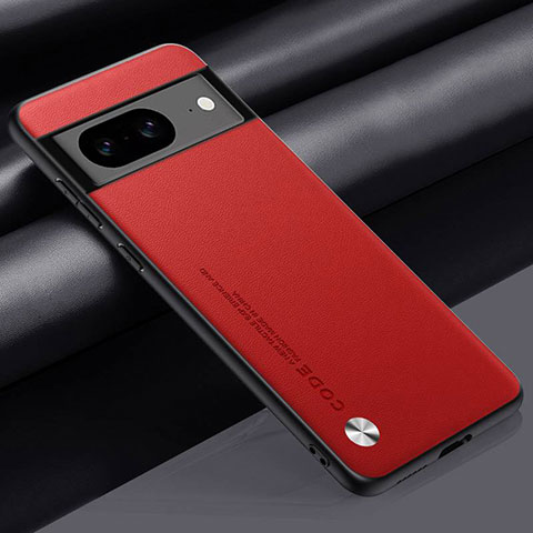 Funda Lujo Cuero Carcasa S02 para Google Pixel 8a 5G Rojo