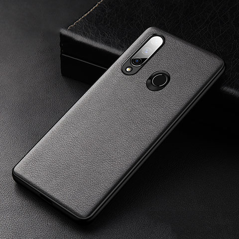 Funda Lujo Cuero Carcasa S02 para Huawei Enjoy 10 Plus Negro