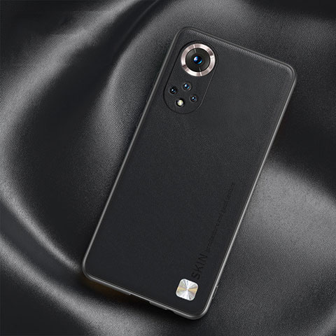 Funda Lujo Cuero Carcasa S02 para Huawei Honor 50 Pro 5G Negro