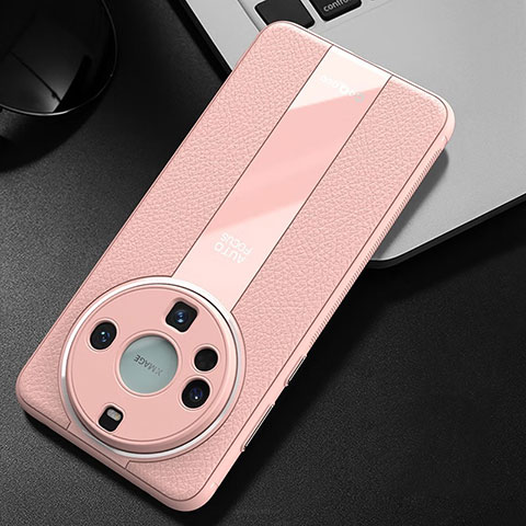 Funda Lujo Cuero Carcasa S02 para Huawei Mate 60 Pro+ Plus Rosa