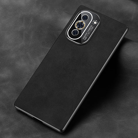 Funda Lujo Cuero Carcasa S02 para Huawei Nova 10 Negro