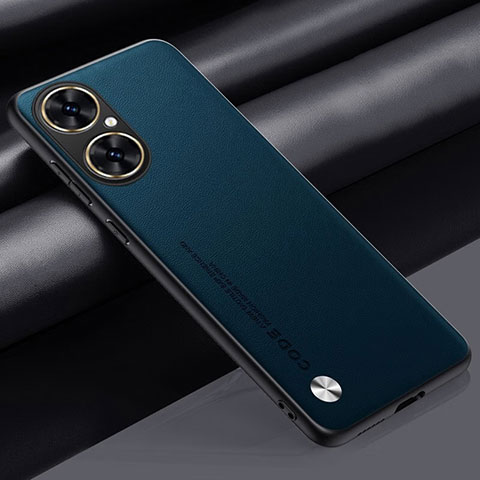 Funda Lujo Cuero Carcasa S02 para Huawei Nova 11i Cian