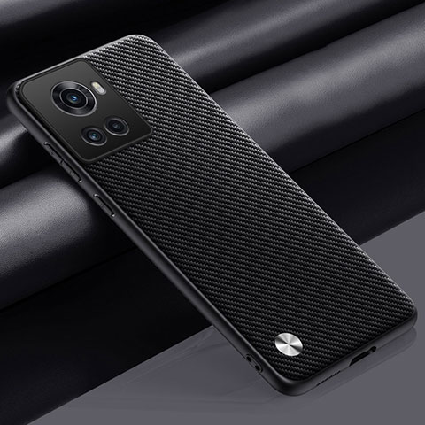 Funda Lujo Cuero Carcasa S02 para OnePlus 10R 5G Gris Oscuro