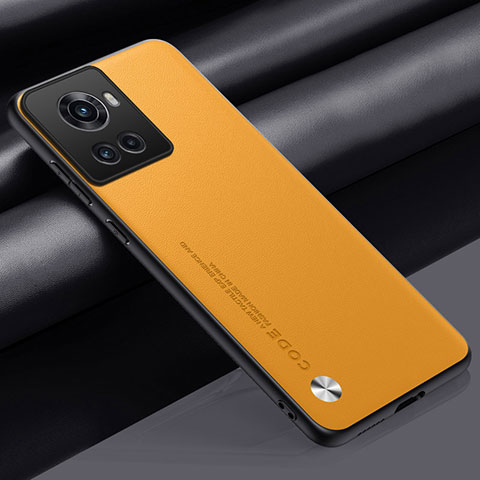 Funda Lujo Cuero Carcasa S02 para OnePlus Ace 5G Amarillo