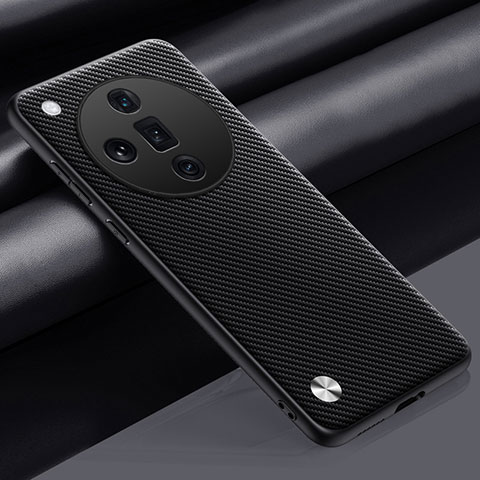 Funda Lujo Cuero Carcasa S02 para Oppo Find X7 Ultra 5G Gris Oscuro