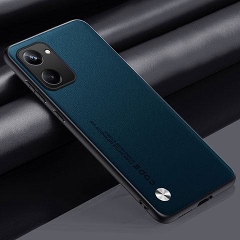 Funda Lujo Cuero Carcasa S02 para Realme 10 4G Cian