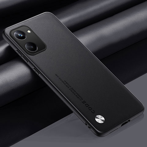 Funda Lujo Cuero Carcasa S02 para Realme 10 Pro 5G Negro