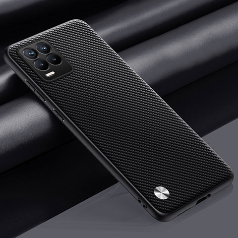 Funda Lujo Cuero Carcasa S02 para Realme 8 4G Gris Oscuro