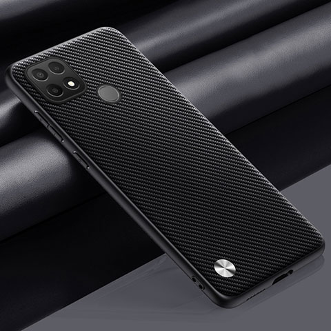 Funda Lujo Cuero Carcasa S02 para Realme C21Y Gris Oscuro