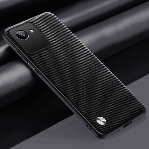 Funda Lujo Cuero Carcasa S02 para Realme C30s Gris Oscuro