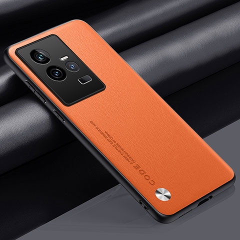 Funda Lujo Cuero Carcasa S02 para Vivo iQOO 11 5G Naranja