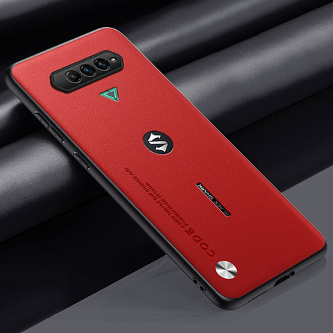 Funda Lujo Cuero Carcasa S02 para Xiaomi Black Shark 4 Pro 5G Rojo