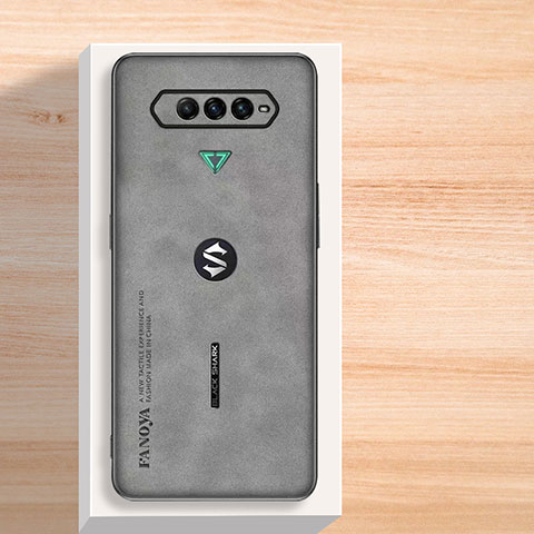 Funda Lujo Cuero Carcasa S02 para Xiaomi Black Shark 4S 5G Gris