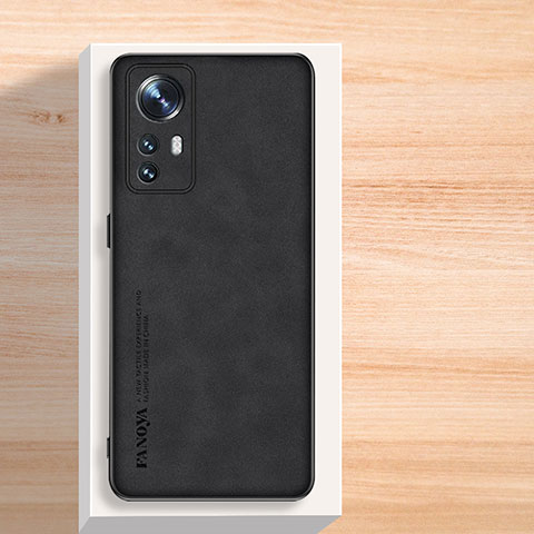 Funda Lujo Cuero Carcasa S02 para Xiaomi Mi 12T 5G Negro